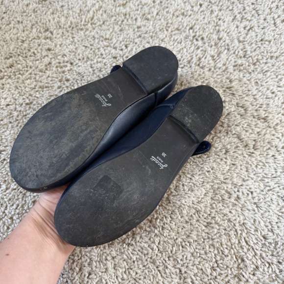 JACADI PARIS Navy Girls Smooth Leather Mary Janes 35 / US Jr 3.5 - Picture 3 of 5